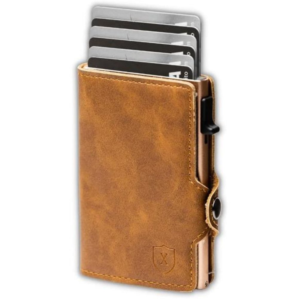 Leather Slim Wallet for Men | Trifold RFID Wallet with Money Clip Wallets